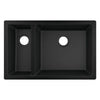 hansgrohe S510-U635 1.5 Bowl Undermount Kitchen Sink - Graphite Black