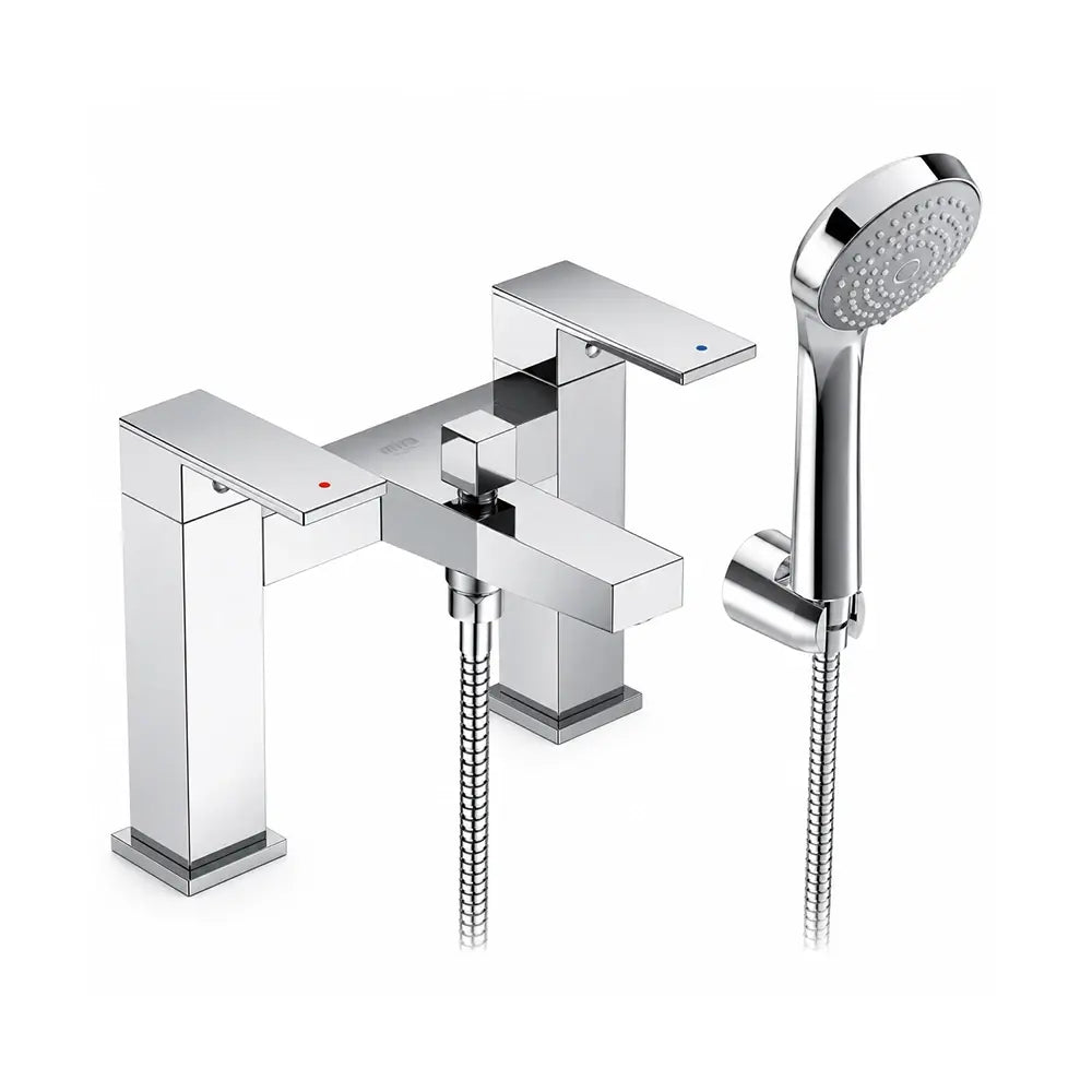 Mira Evoco Bath Shower Mixer Tap with Handset & Hose - Polished Chrome