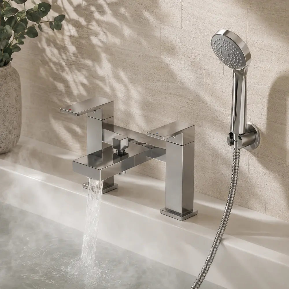 Mira Evoco Bath Shower Mixer Tap with Handset & Hose - Polished Chrome