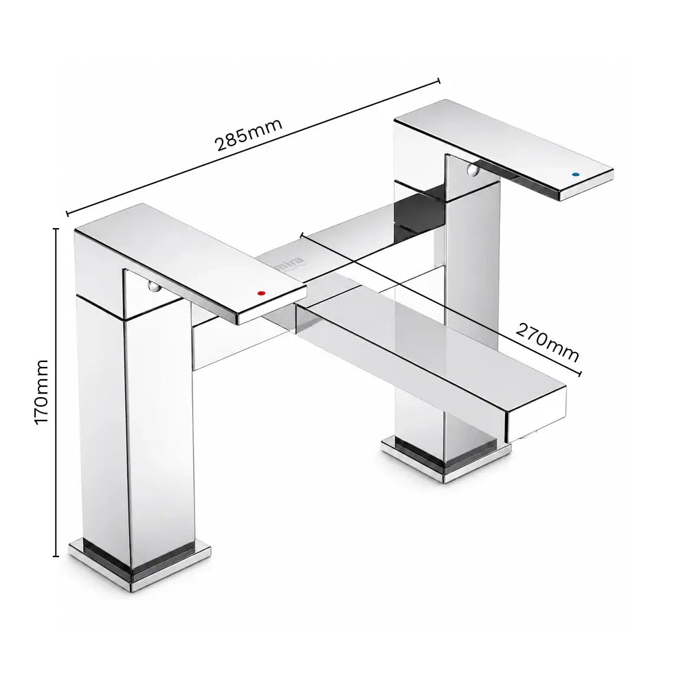 Mira Evoco Bath Filler Tap - Non-Thermostatic - Polished Chrome