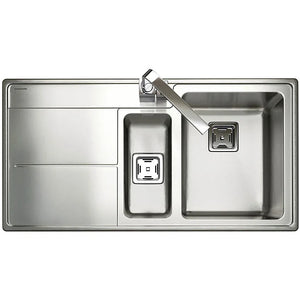 Rangemaster Arlington 1.5 Bowl Stainless Steel Kitchen Sink