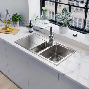 Rangemaster Arlington 1.5 Bowl Stainless Steel Kitchen Sink